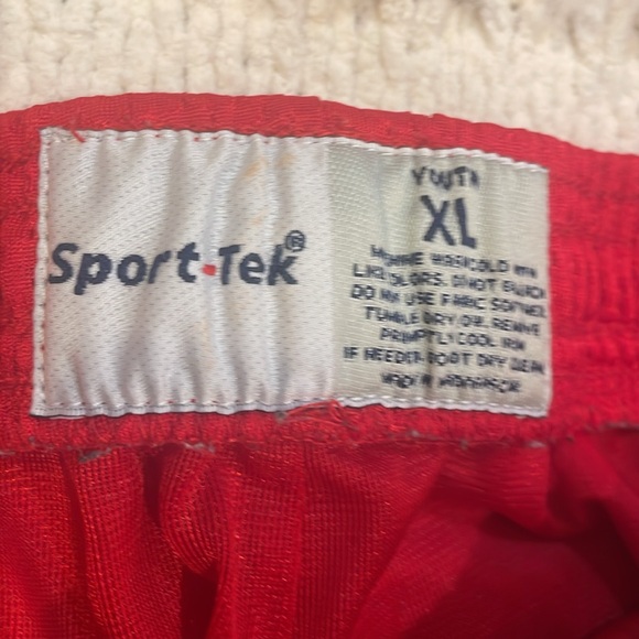 Sport Tek athletic shorts youth XL Gildan 100% cotton short sleeve gold T-shirt - Picture 6 of 9